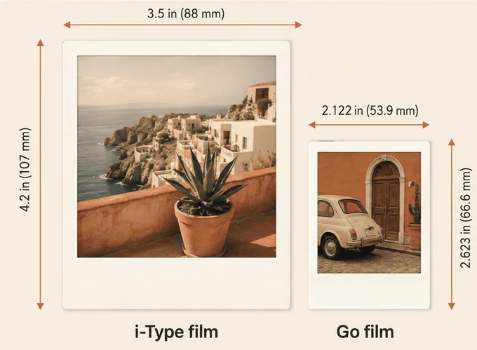 Polaroid classic vs go
